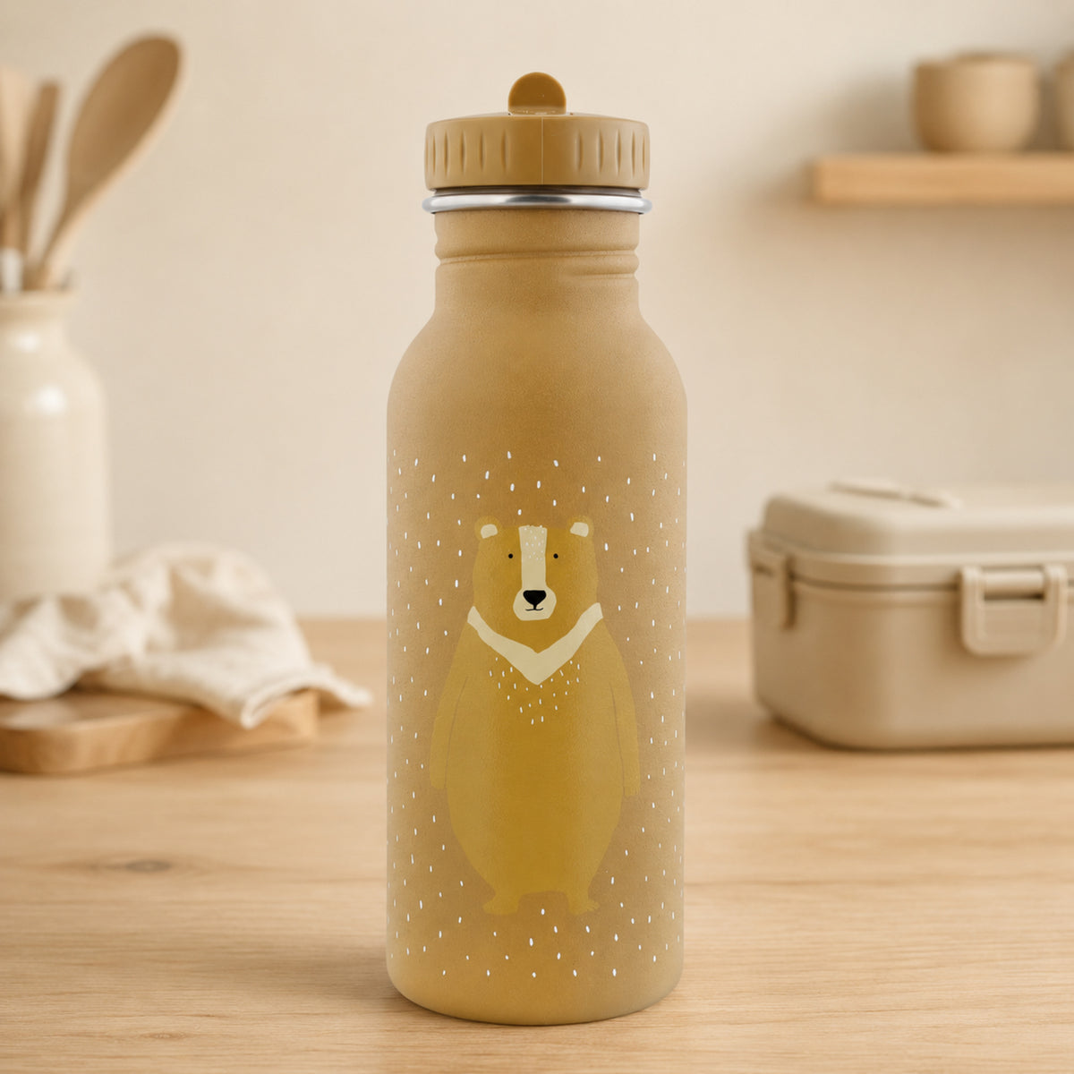 Trixie Edelstahl-Trinkflasche 500 ml Mr. Bear – Premium Produktbild