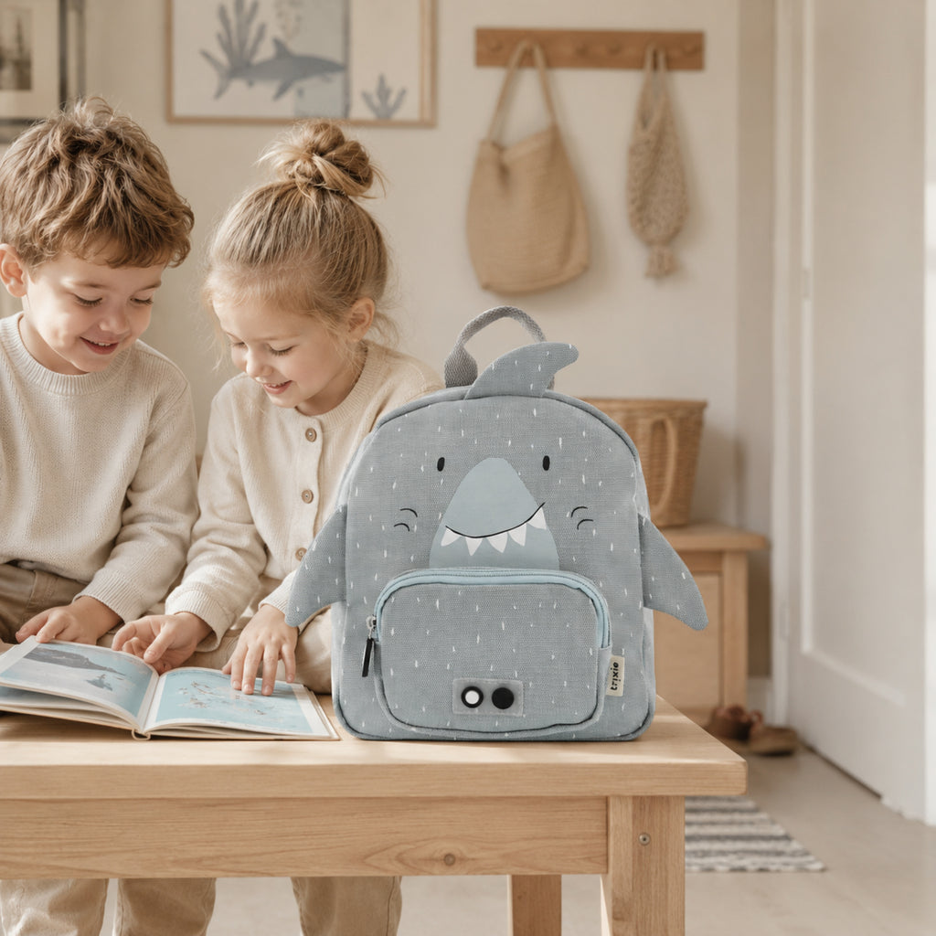 Kinder-Rucksack Mr. Shark – bereit für den Ausflug