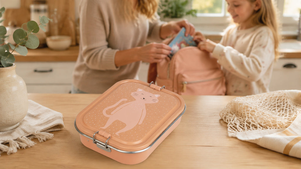 Große Edelstahl-Brotdose Mrs. Cat – Lifestyle im Familienalltag