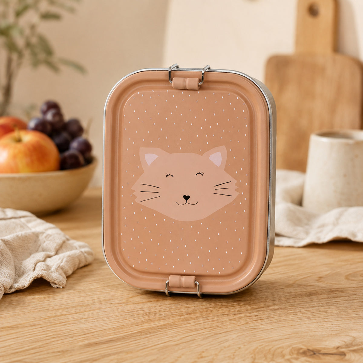 Trixie Edelstahl-Brotdose Mrs. Cat – Premium Produktbild