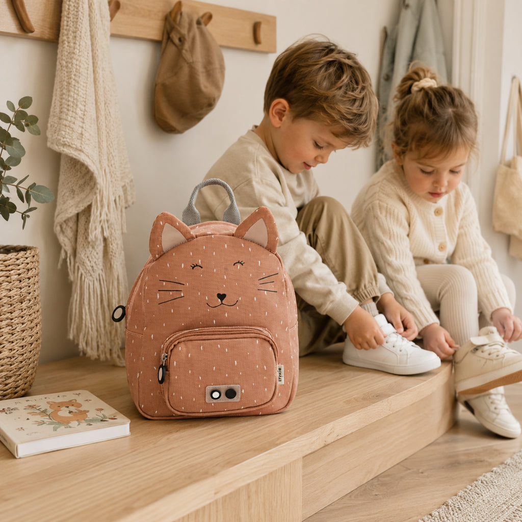 Kleiner Kinder-Rucksack Mrs. Cat – bereit für den Alltag