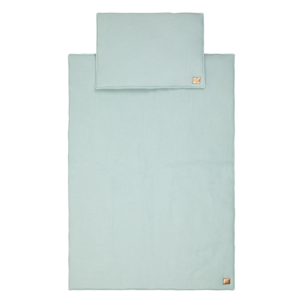 Musselin-Babydecke mit Kissen Mint – Ansicht 3 | Elena Home Living
