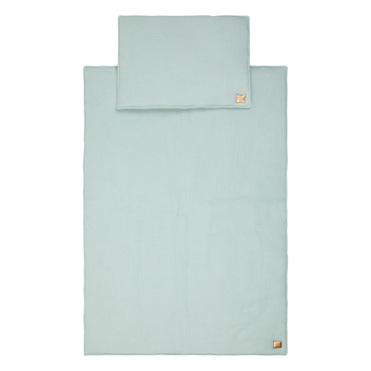 Musselin-Babydecke mit Kissen Mint – Ansicht 3 | Elena Home Living