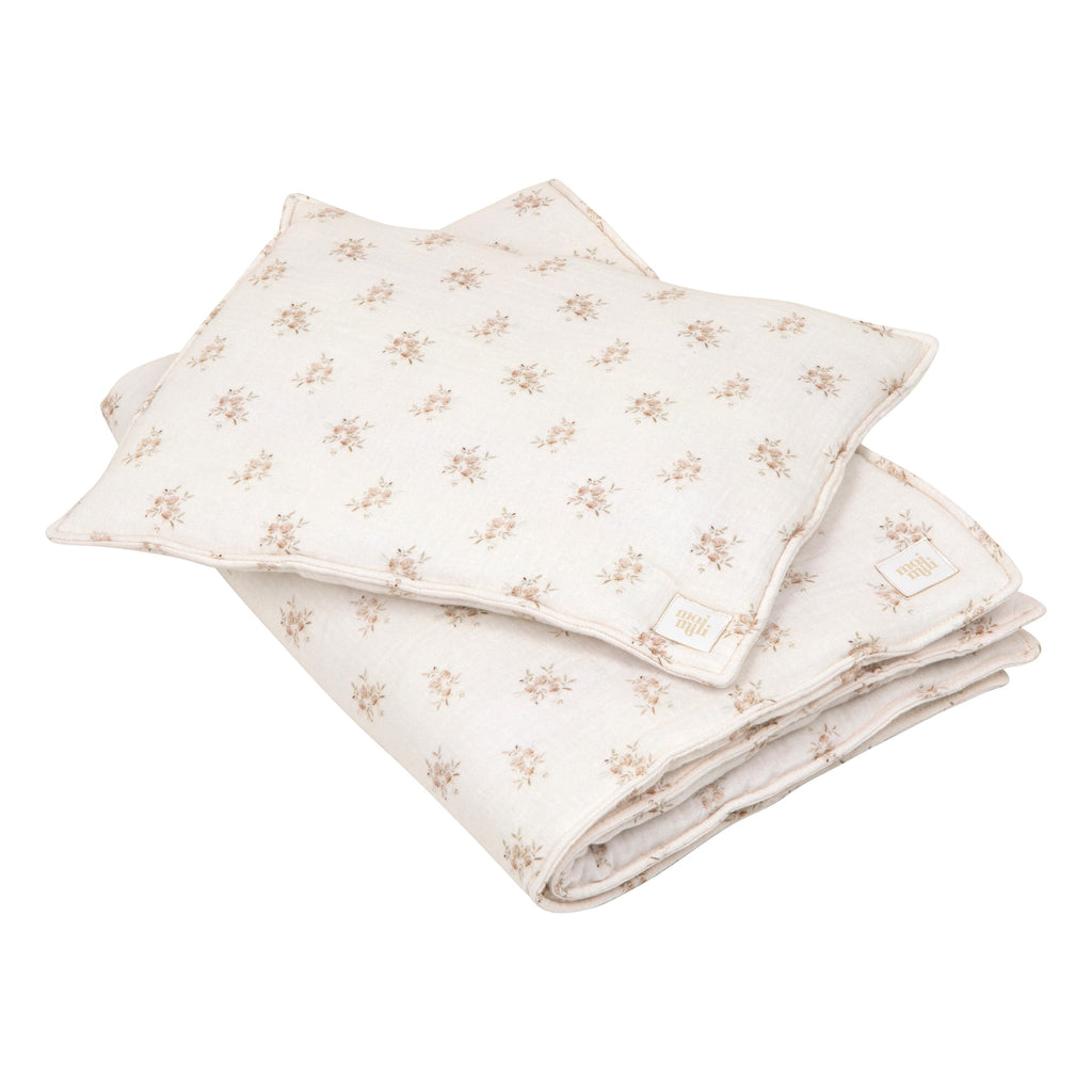 Musselin-Babydecke mit Kissen Boho Flowers – Ansicht 4 | Elena Home Living