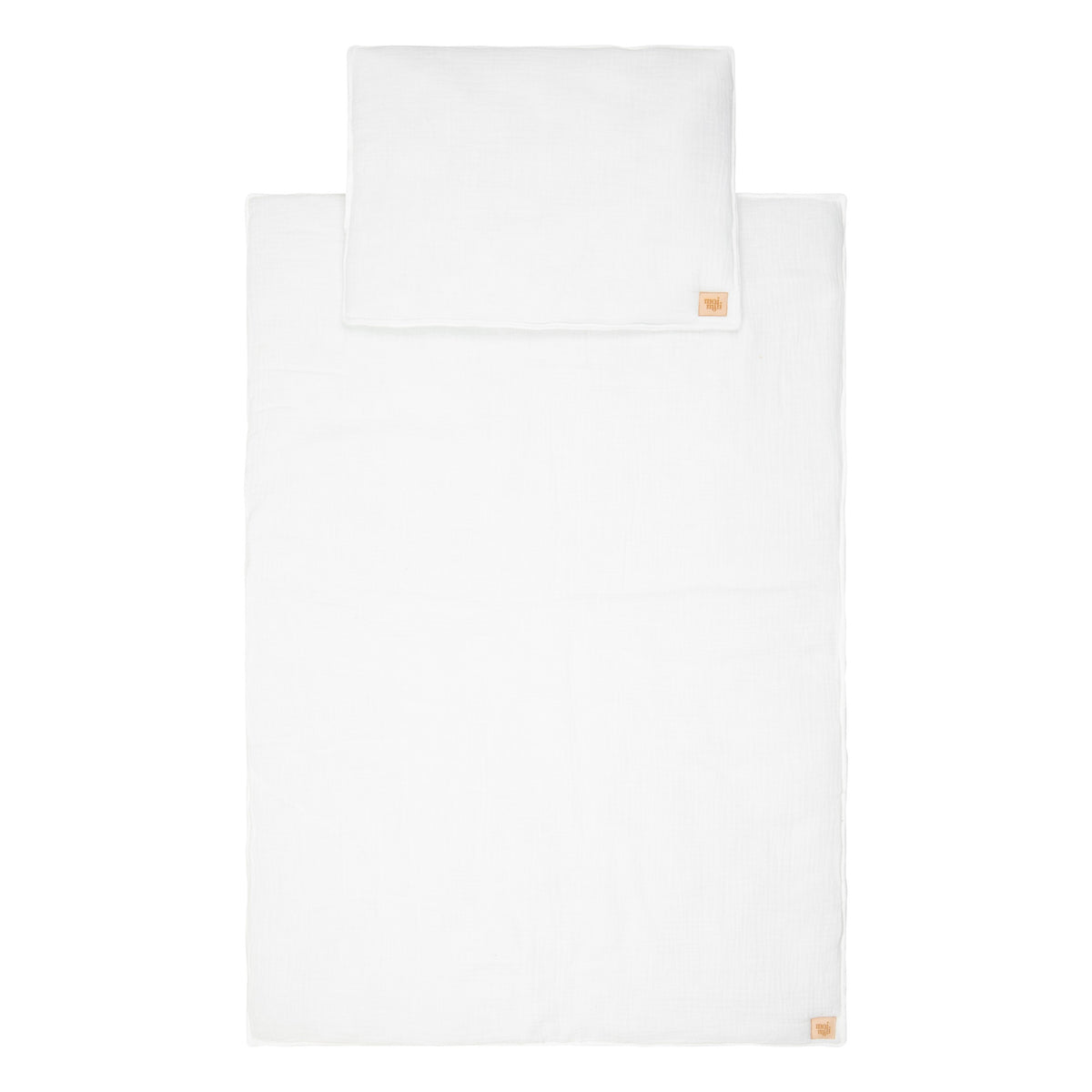 Musselin-Babydecke mit Kissen Creme – Ansicht 2 | Elena Home Living