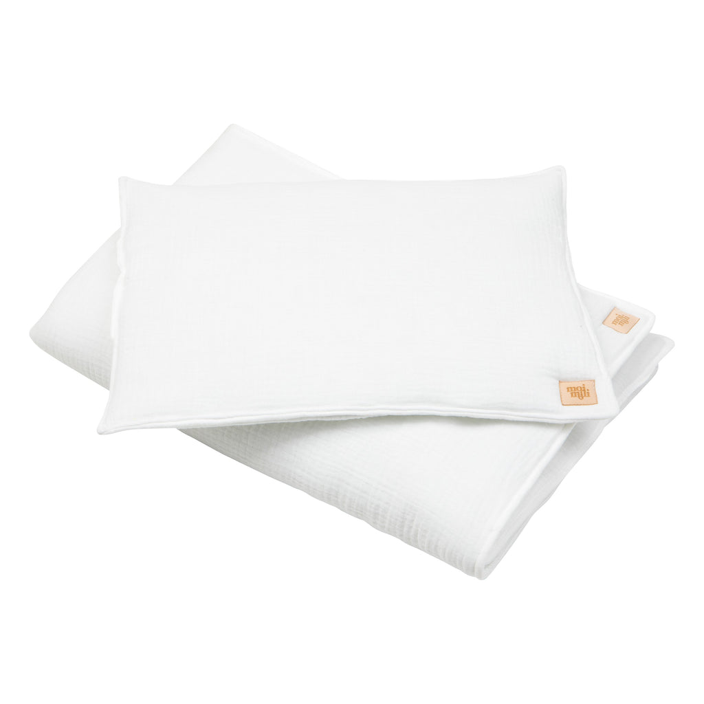 Musselin-Babydecke mit Kissen Creme – Ansicht 1 | Elena Home Living
