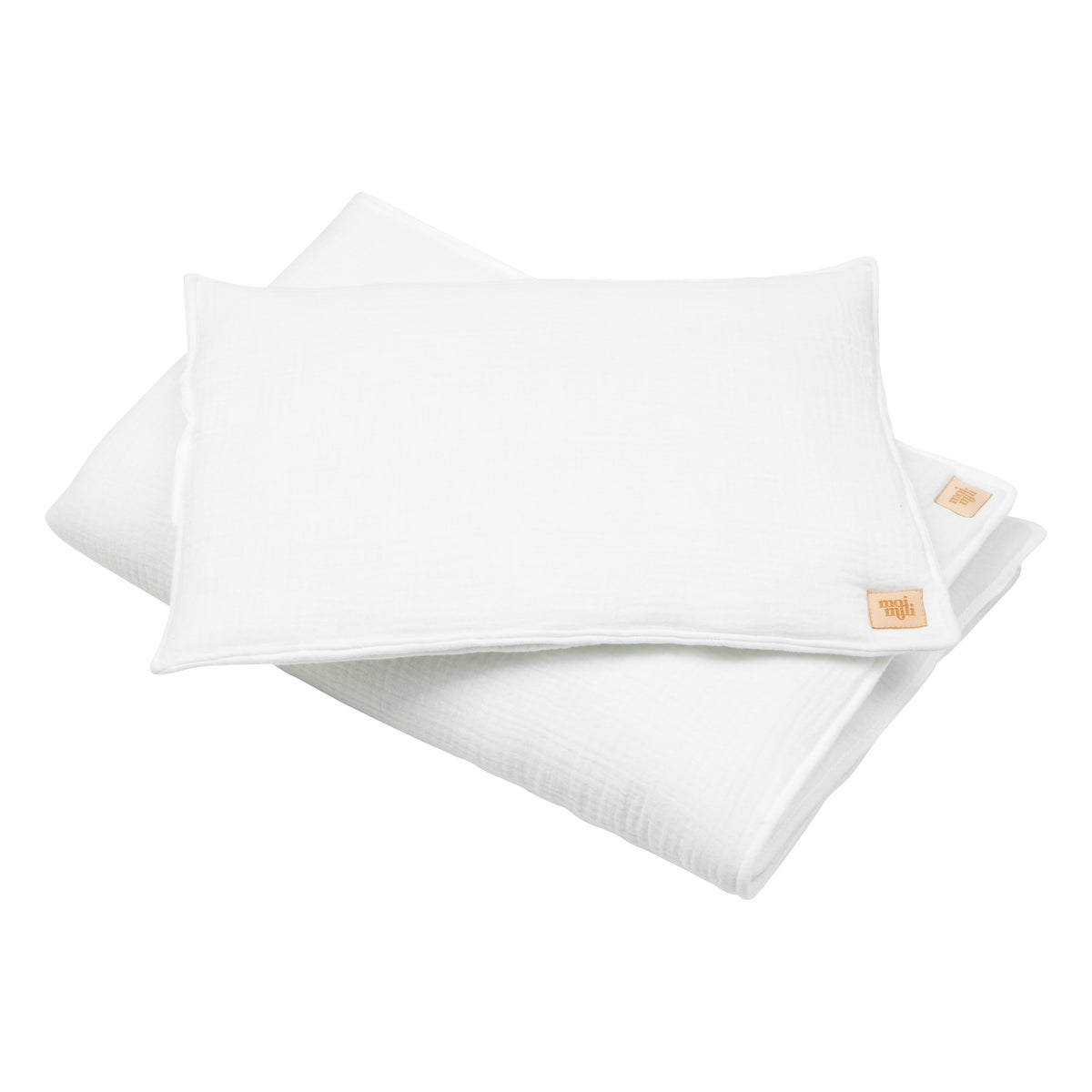 Musselin-Babydecke mit Kissen Creme – Ansicht 1 | Elena Home Living
