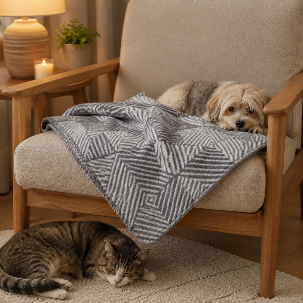 Ocon Haustierdecke für Hund und Katze – gemütliche Premium Atmosphäre