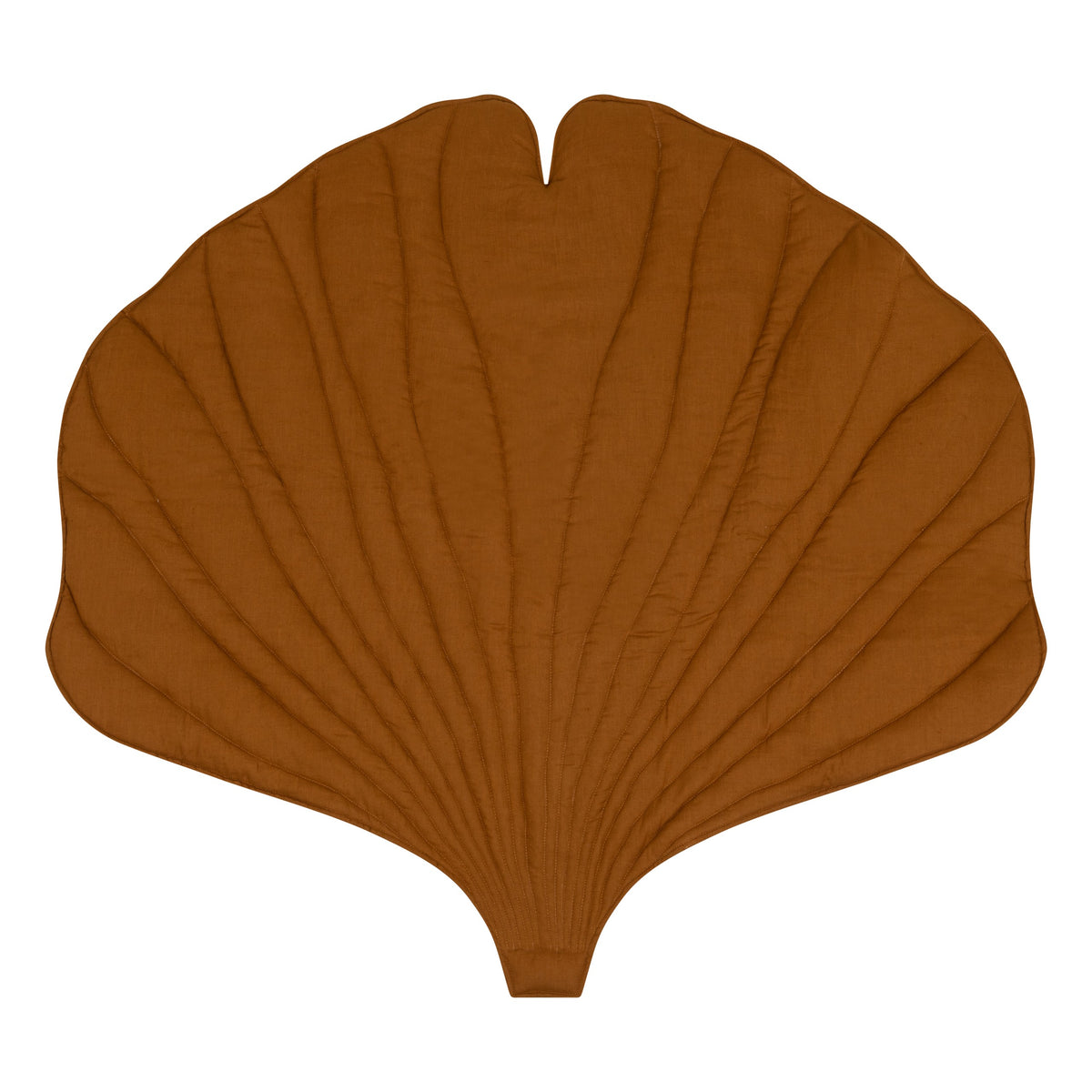 Ginkgo-Spielmatte Bio-Baumwolle Karamell – Ansicht 1 | Elena Home Living