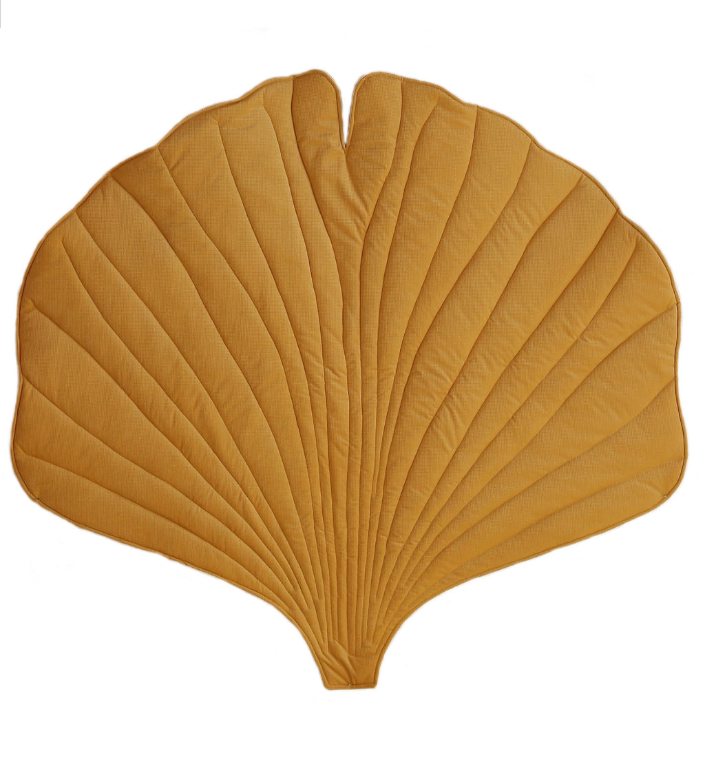 Ginkgo-Spielmatte Bio-Baumwolle Gelb – Ansicht 1 | Elena Home Living