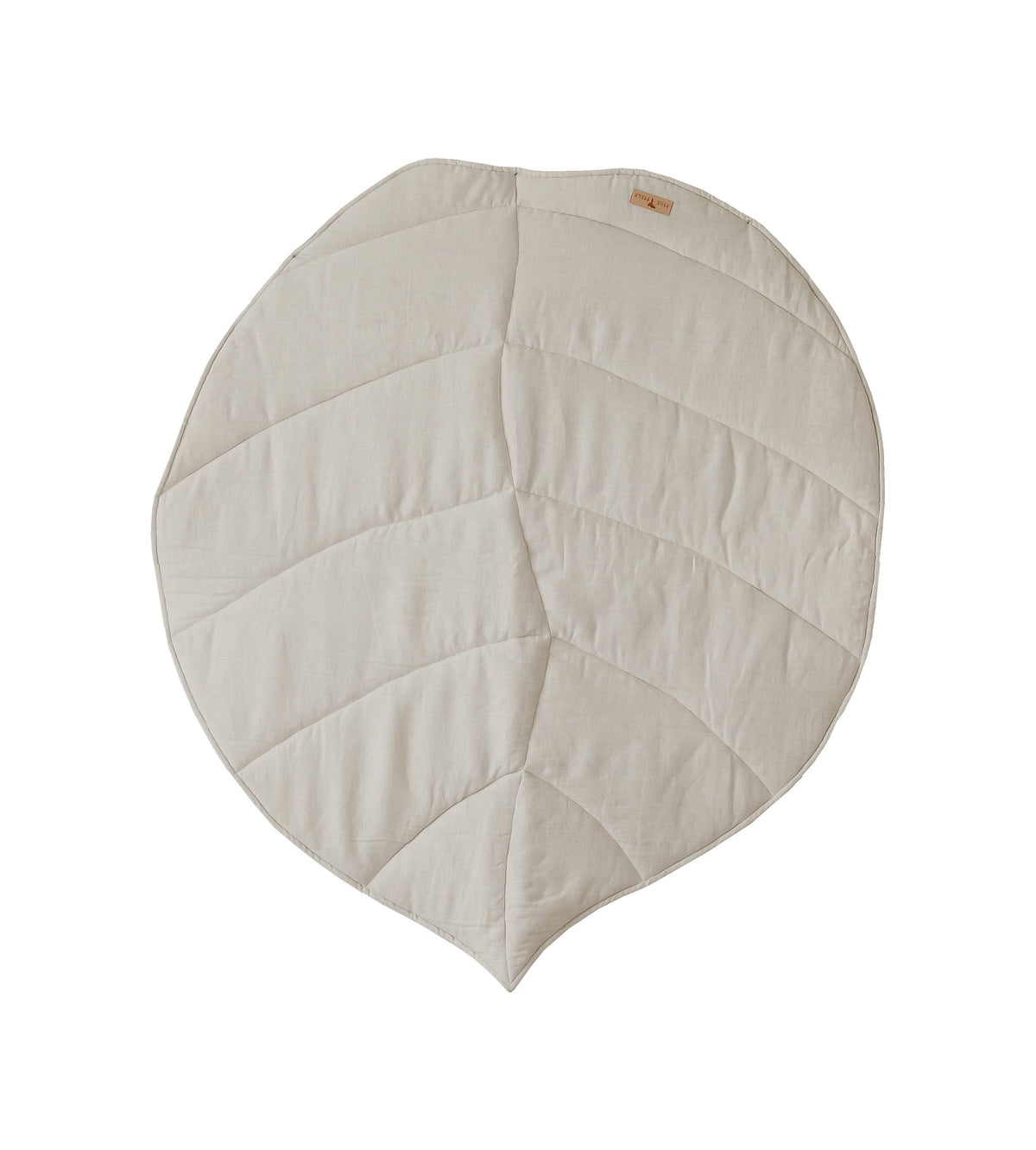 Blatt-Spielmatte Bio-Baumwolle Sand – Ansicht 10 | Elena Home Living