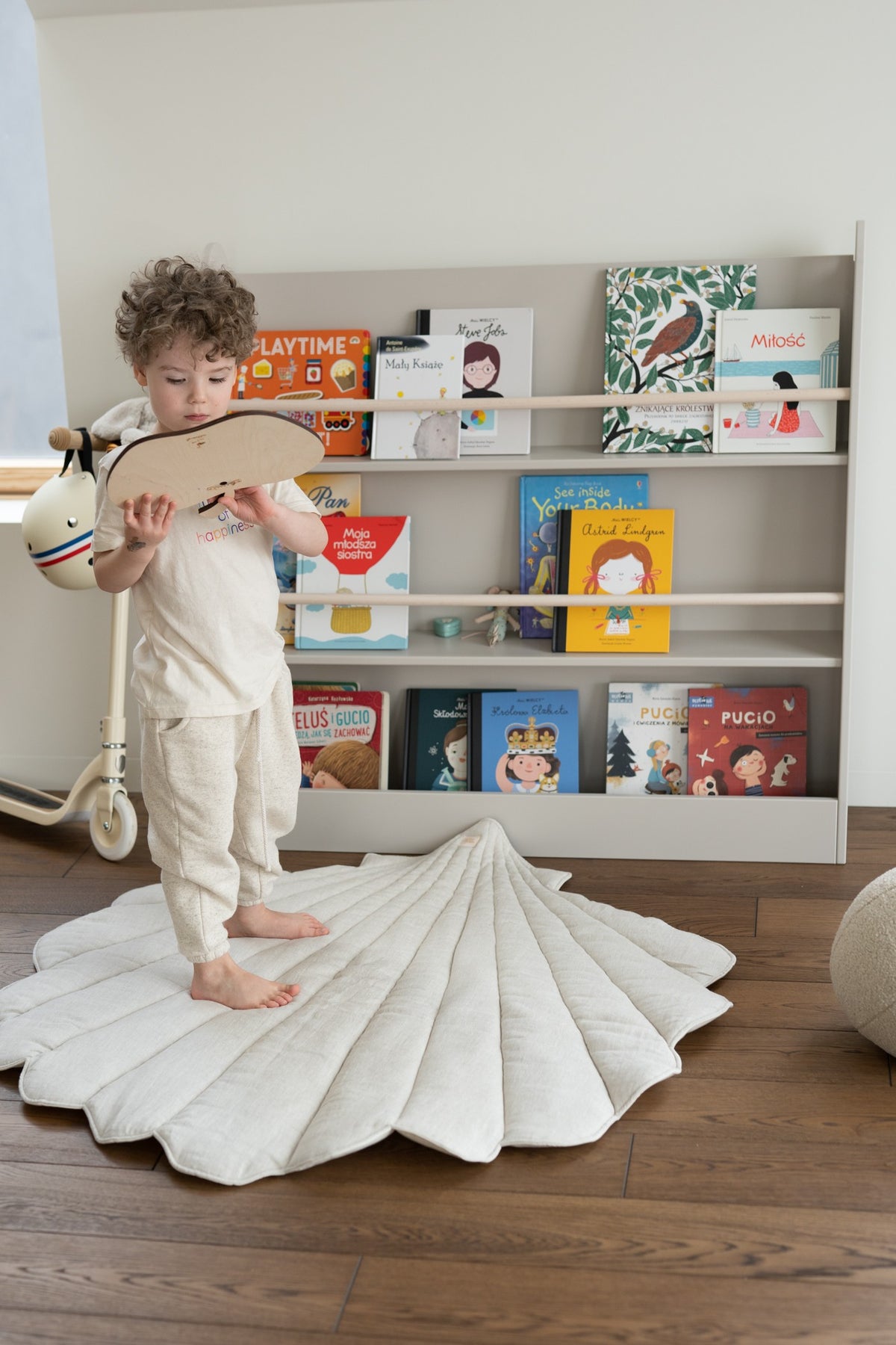 Muschel-Spielmatte Bio-Baumwolle Sand – Ansicht 6 | Elena Home Living