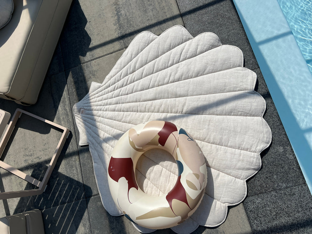 Muschel-Spielmatte Bio-Baumwolle Sand – Ansicht 1 | Elena Home Living