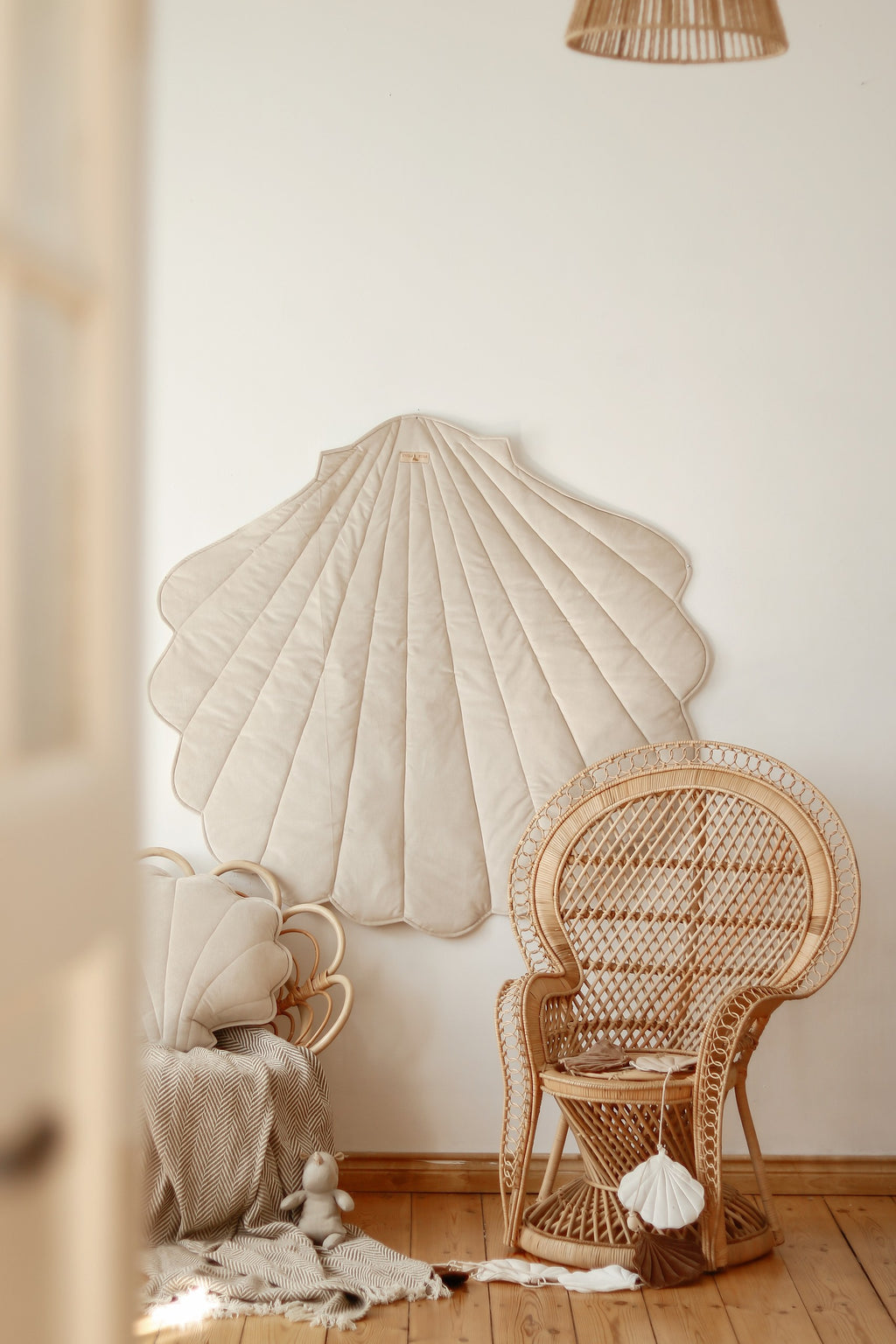 Muschel-Spielmatte Bio-Baumwolle Beige – Ansicht 16 | Elena Home Living