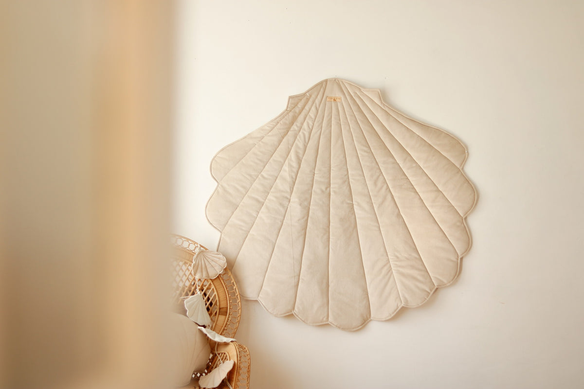 Muschel-Spielmatte Bio-Baumwolle Beige – Ansicht 1 | Elena Home Living