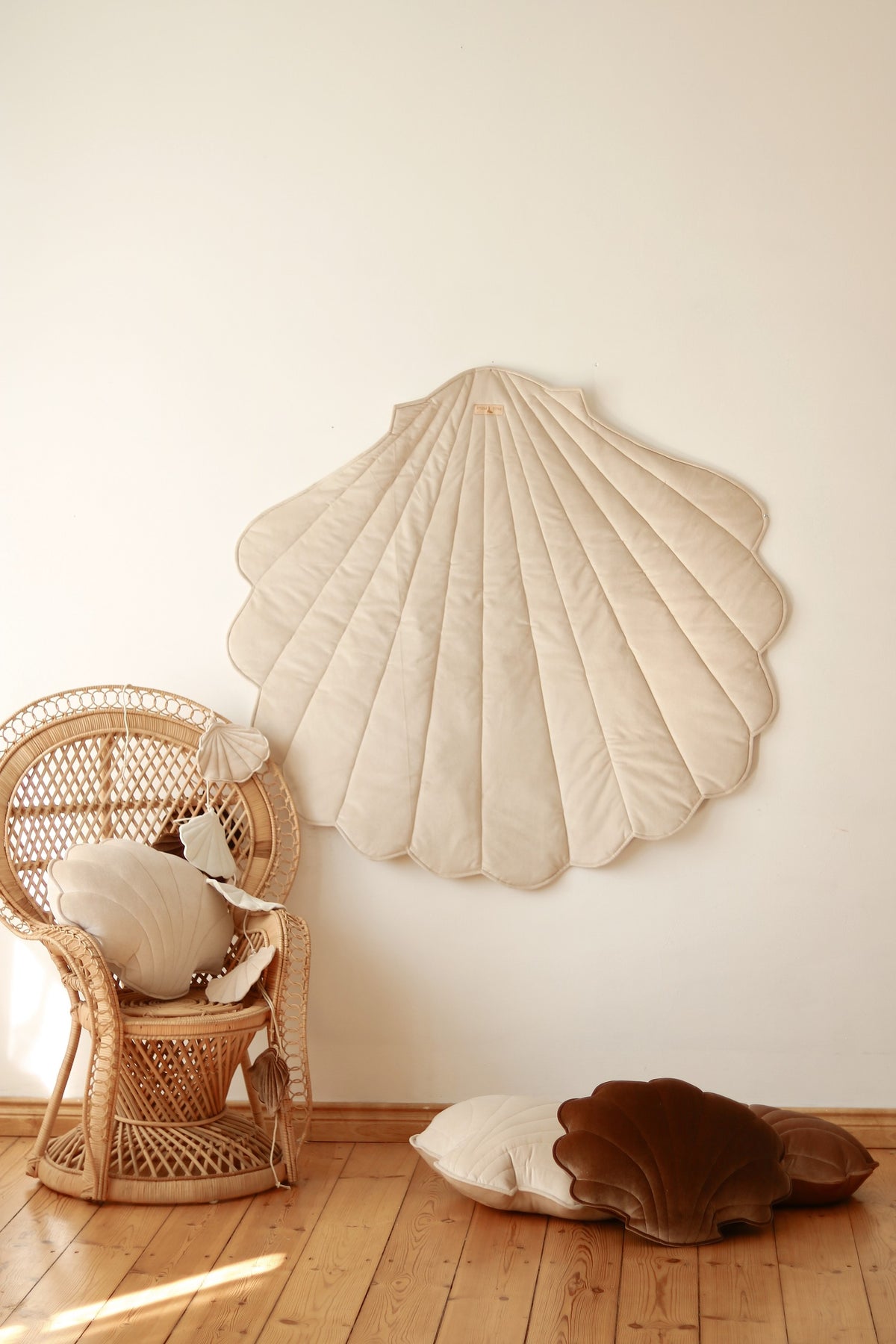 Muschel-Spielmatte Bio-Baumwolle Beige – Ansicht 15 | Elena Home Living
