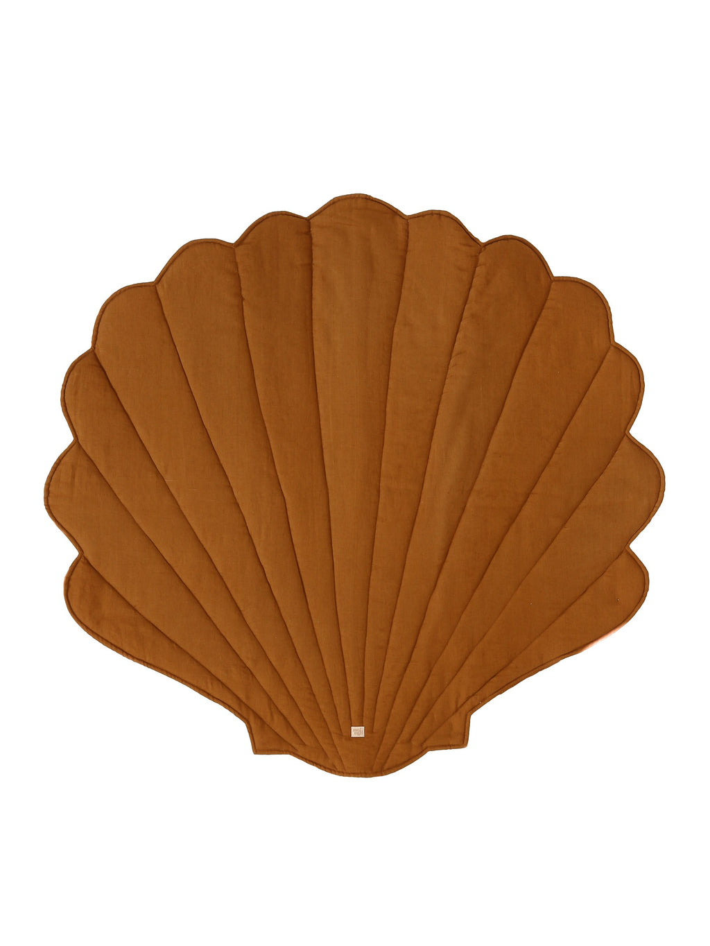 Muschel-Spielmatte Bio-Baumwolle Karamell – Ansicht 1 | Elena Home Living