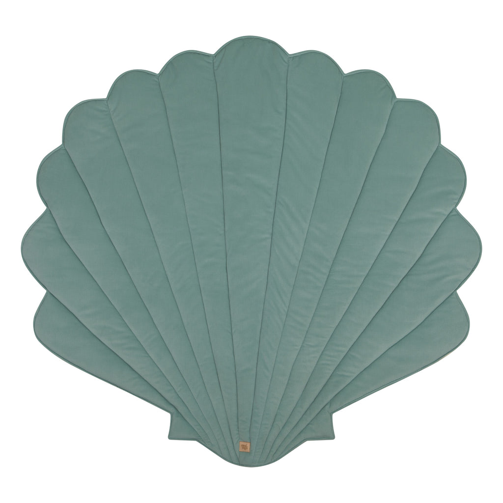 Muschel-Spielmatte Bio-Baumwolle Mint – Ansicht 2 | Elena Home Living