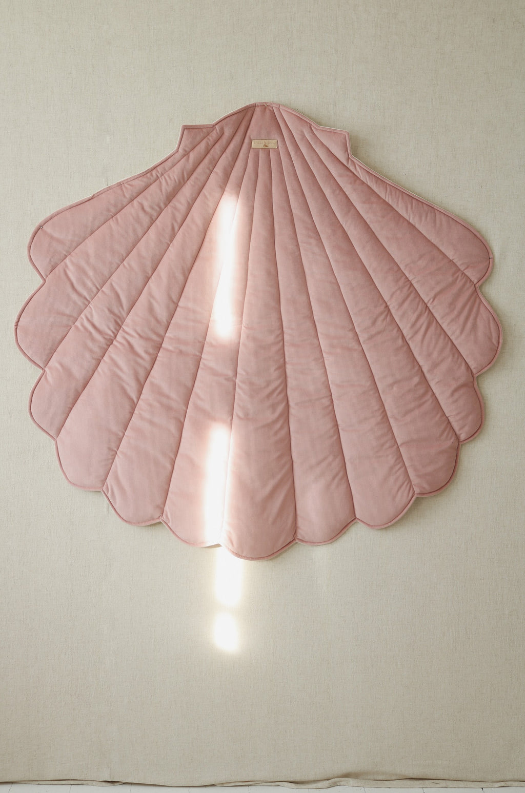 Muschel-Spielmatte Bio-Baumwolle Puderrosa – Ansicht 7 | Elena Home Living