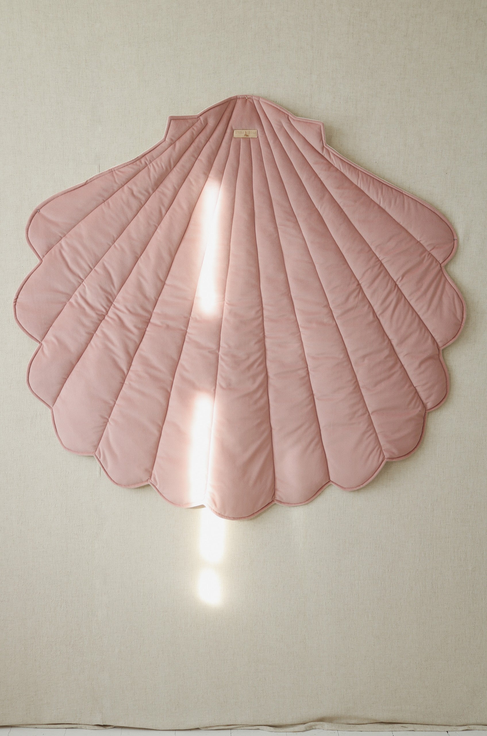 Muschel-Spielmatte Bio-Baumwolle Puderrosa – Ansicht 7 | Elena Home Living