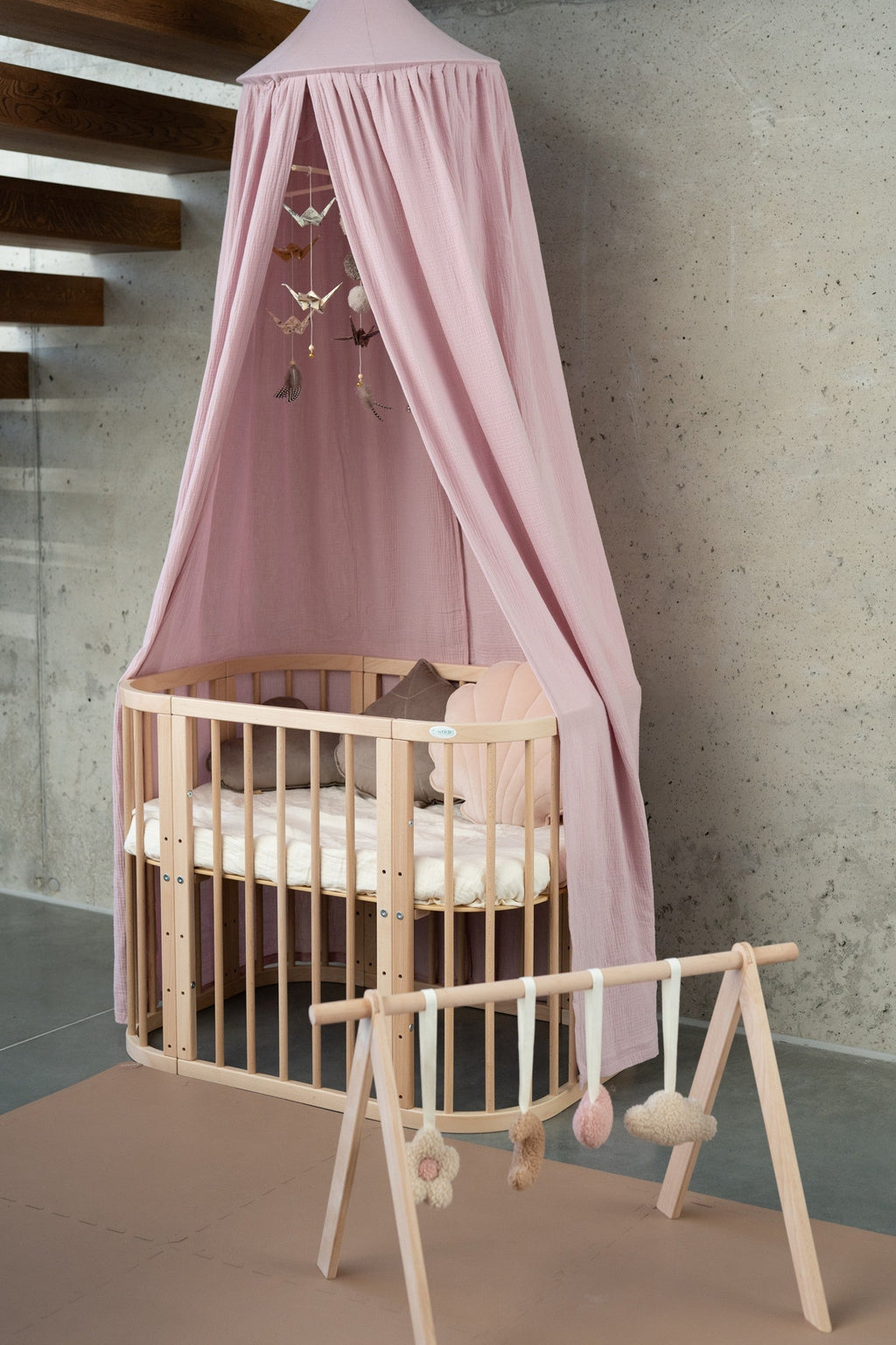 Kinder-Baldachin Babyrosa – Originalansicht 5