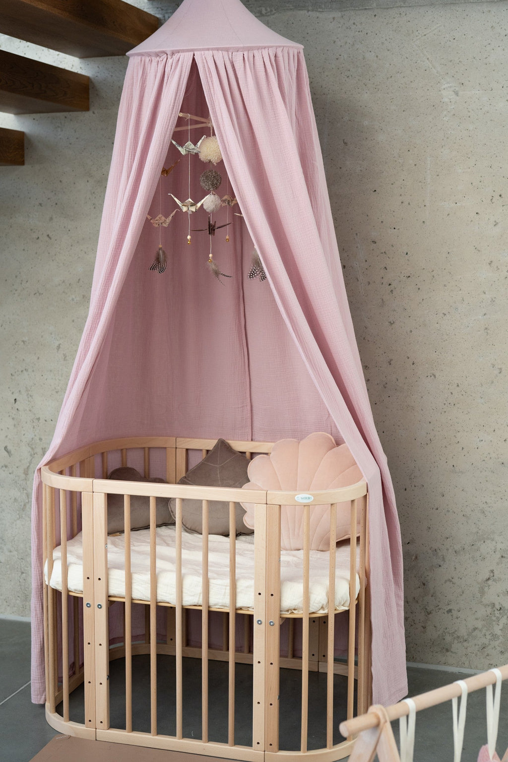 Kinder-Baldachin Babyrosa – Originalansicht 1
