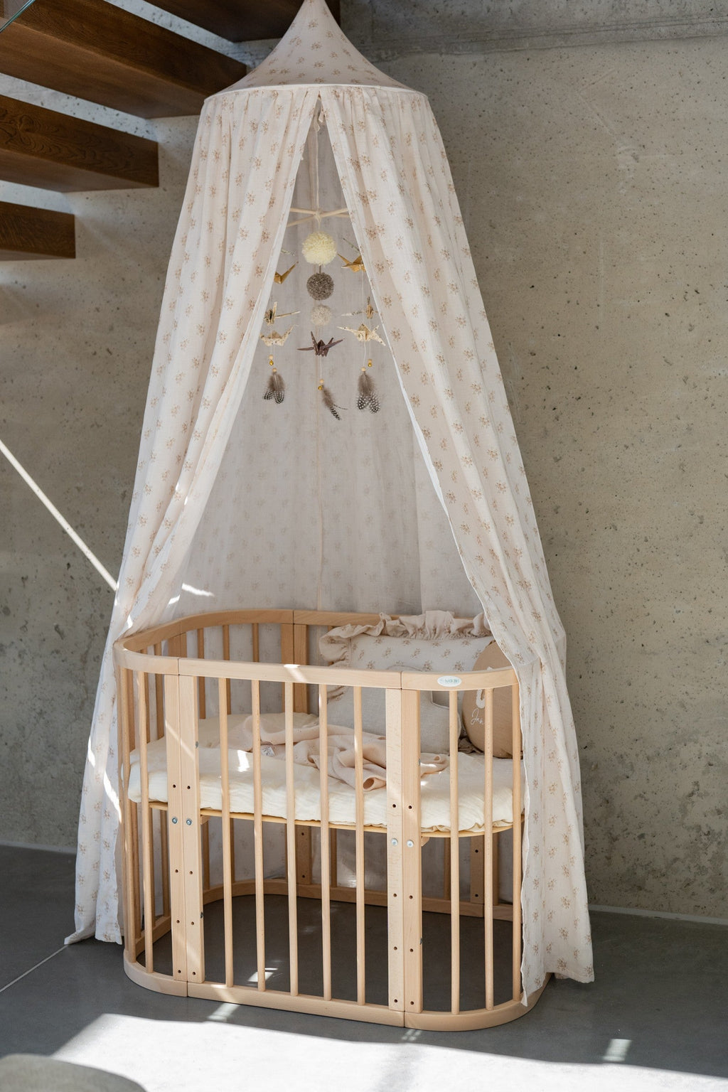 Kinder-Baldachin Boho Flowers – Originalansicht 1