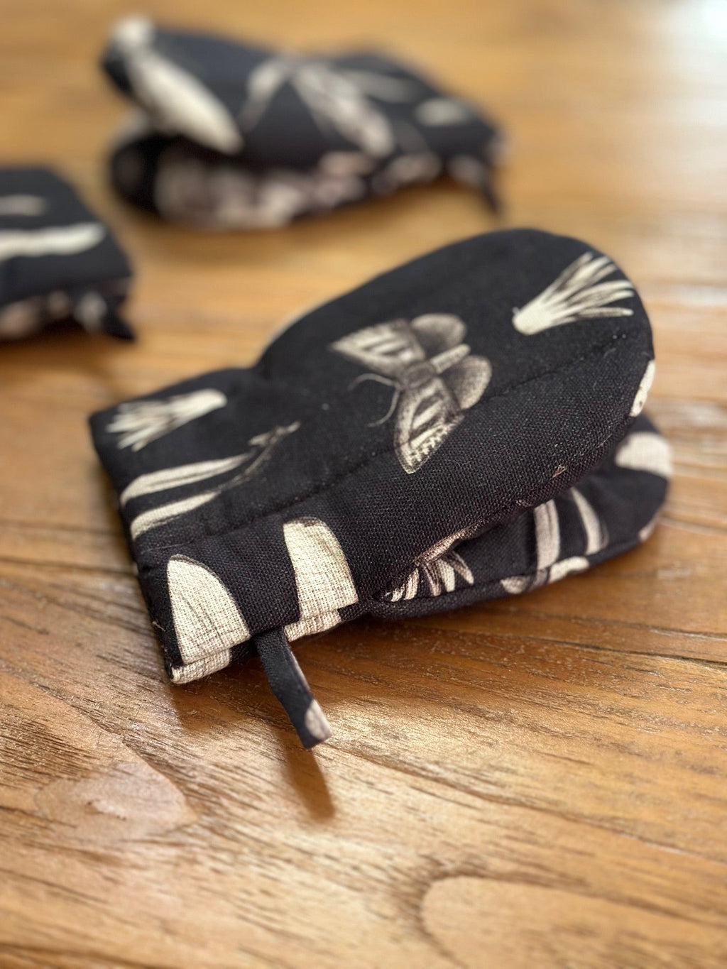 Oven Glove With Double Wool Filling - Seeds Carbon