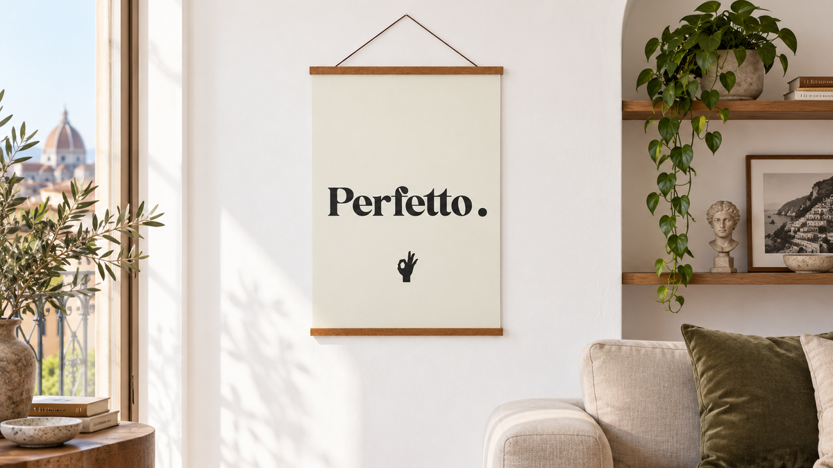 Poster Perfetto in italienischer Atmosphäre – Panorama