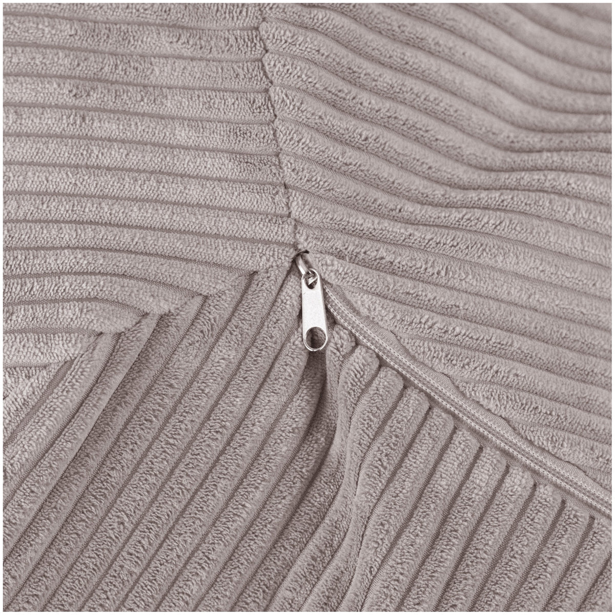 Corduroy Toy Storage Bag and Pouffe Cover — Beige