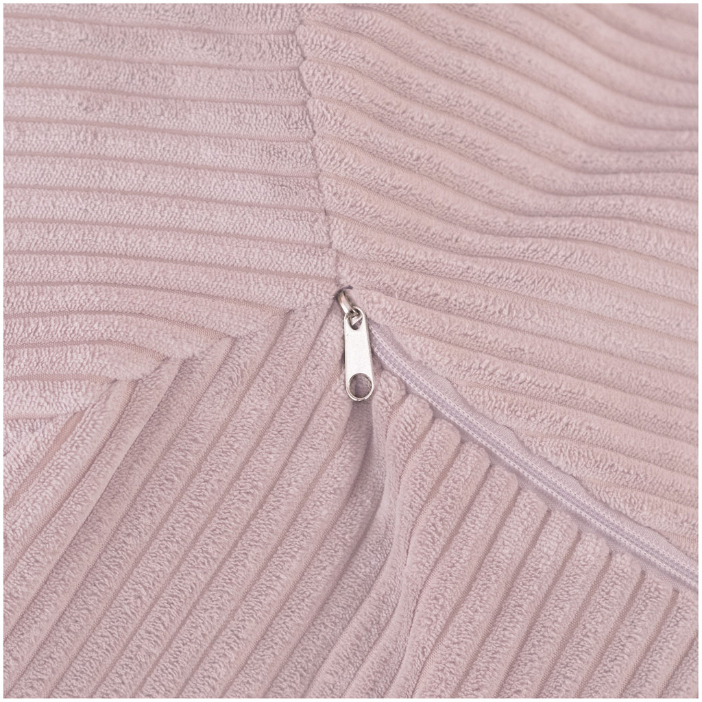 Corduroy Toy Storage Bag and Pouffe Cover — Light Pink