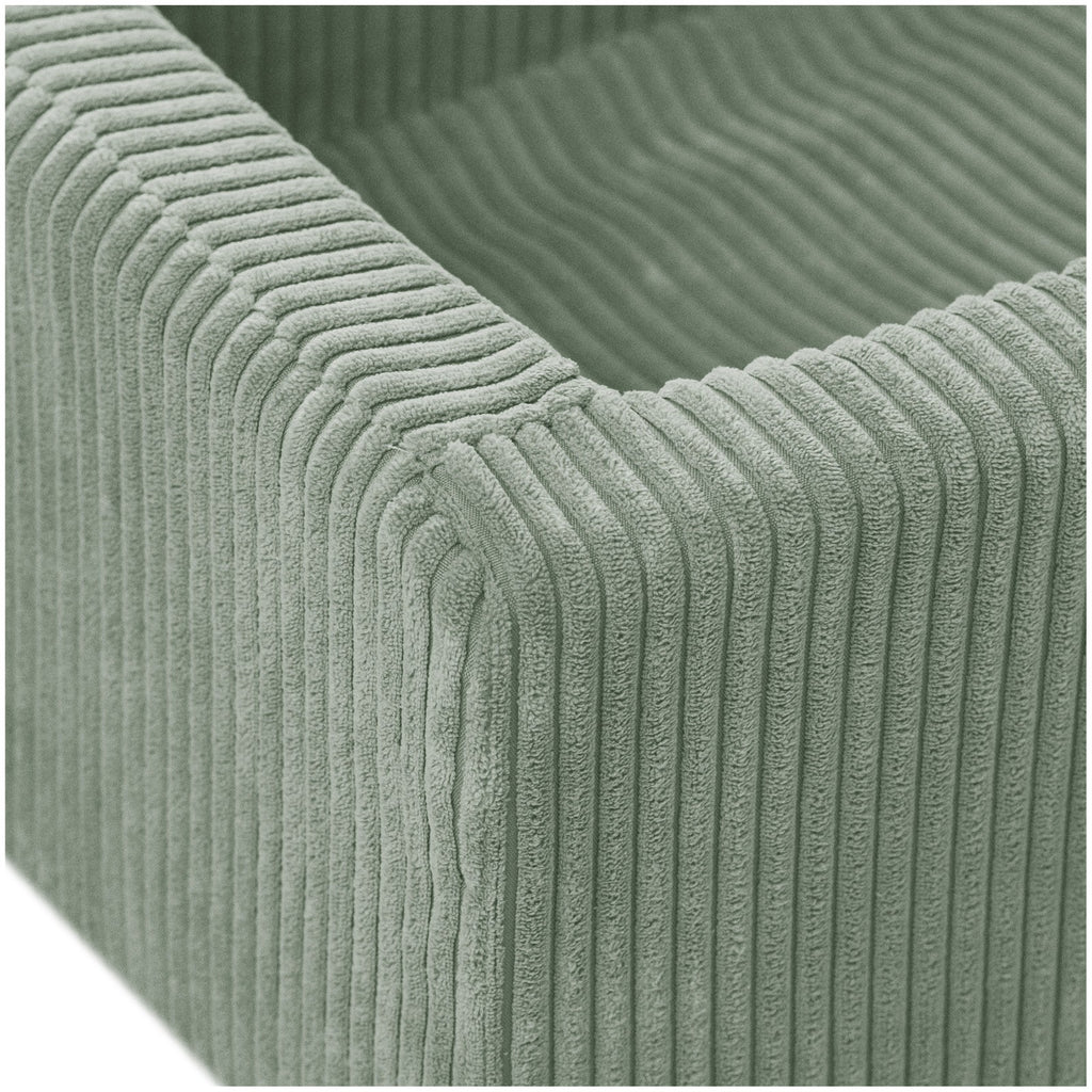 CUBIE Mini 2-in-1 Corduroy Children’s Armchair — Green