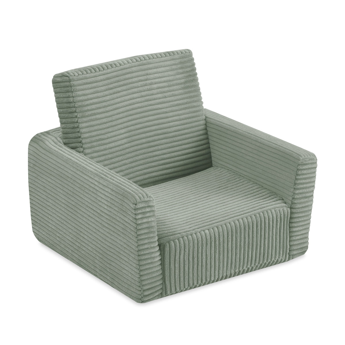 CUBIE Mini 2-in-1 Corduroy Children’s Armchair — Green