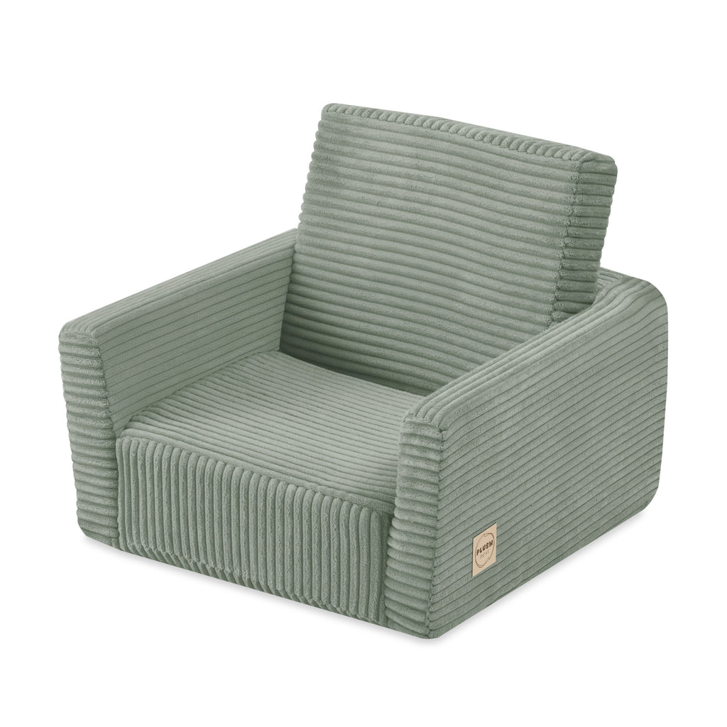 CUBIE Mini 2-in-1 Corduroy Children’s Armchair — Green
