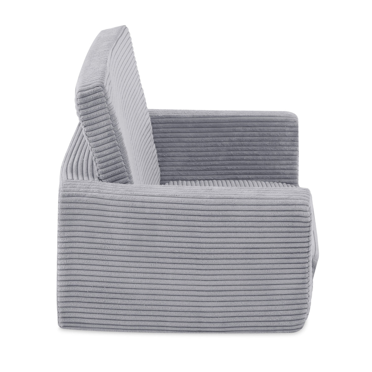 CUBIE Mini 2-in-1 Corduroy Children’s Armchair — Grey