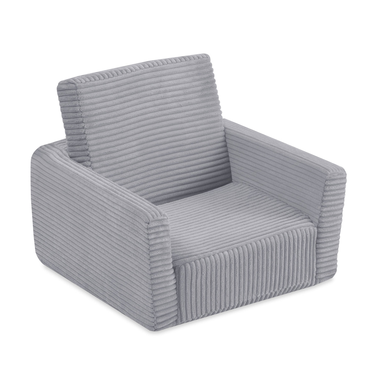 CUBIE Mini 2-in-1 Corduroy Children’s Armchair — Grey