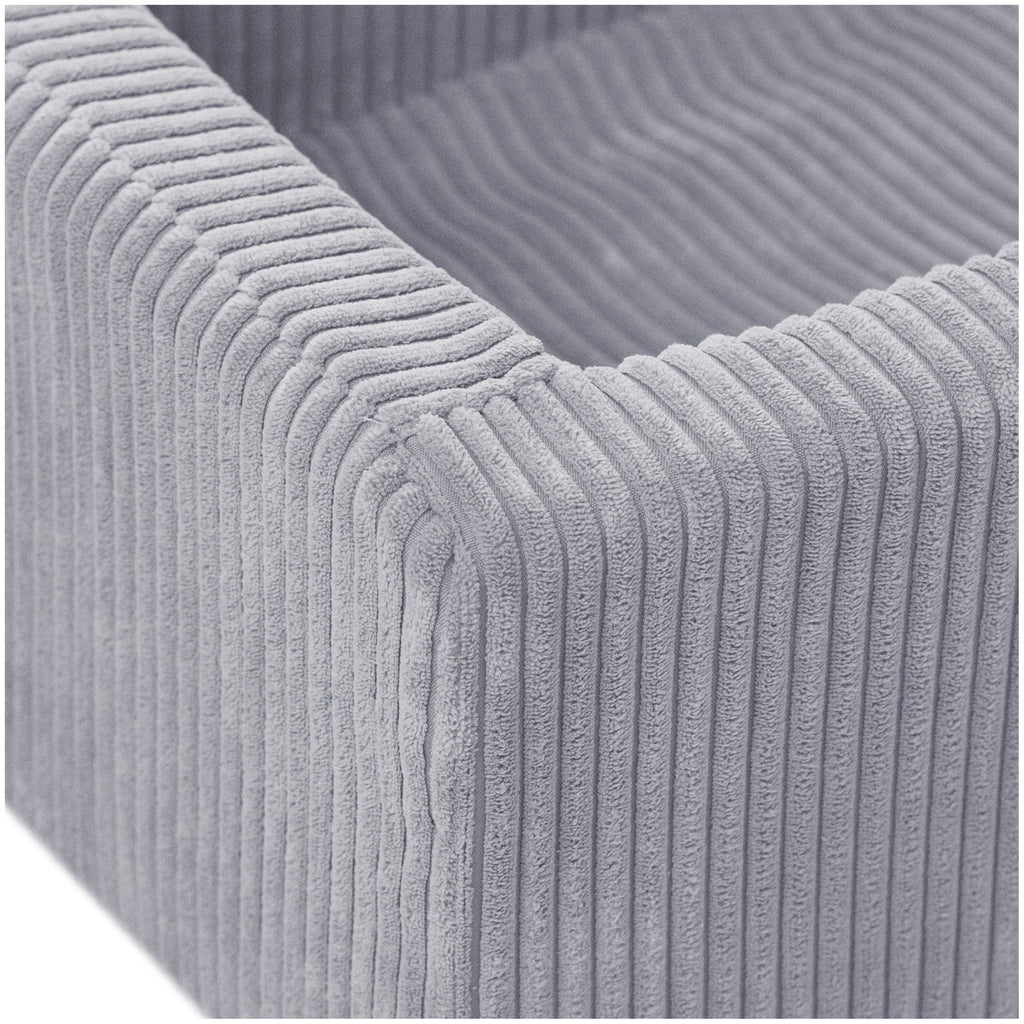 CUBIE Mini 2-in-1 Corduroy Children’s Armchair — Grey