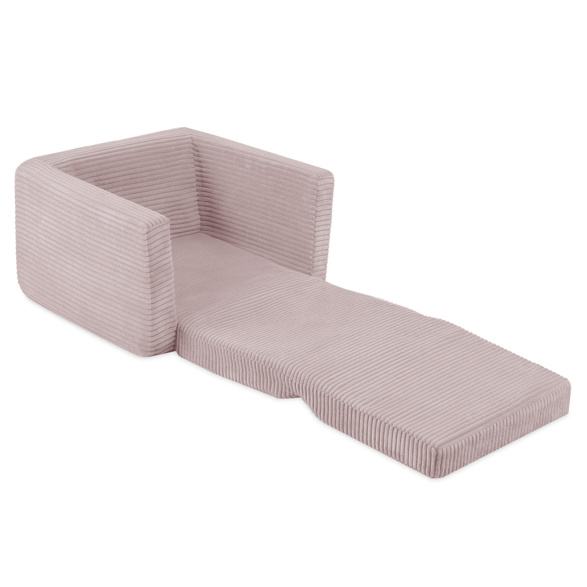 CUBIE Mini 2-in-1 Corduroy Children’s Armchair — Light Pink