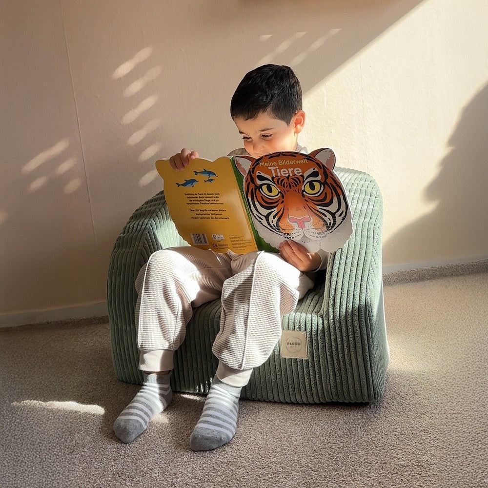 Dream Corner Corduroy Children’s Armchair — Green