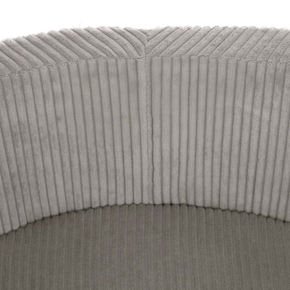 Round Corduroy Ball Pool, 90 × 30 cm — Beige, 200 Pearl, Light Pink and Gold Balls