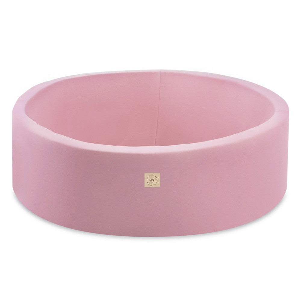 Round Cotton Ball Pool with 200 Balls — Pink, 90 × 30 cm