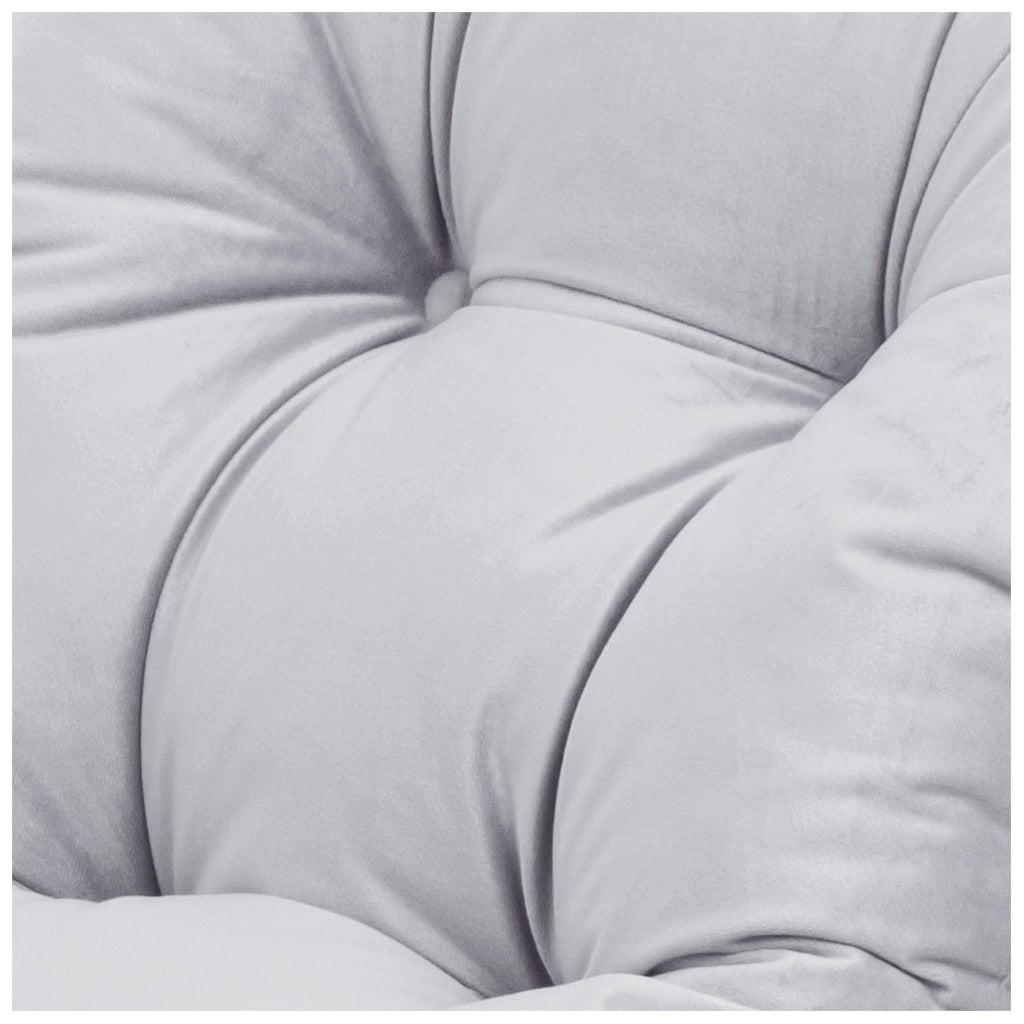 Small Rocker 4-in-1 Play Set with Slide and Velvet Cushion — White / Grey