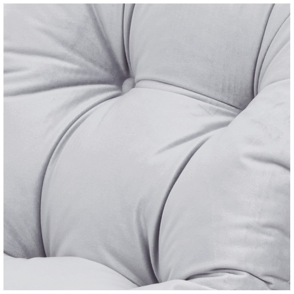 Small Rocker 4-in-1 Play Set with Slide and Velvet Cushion — White / Grey