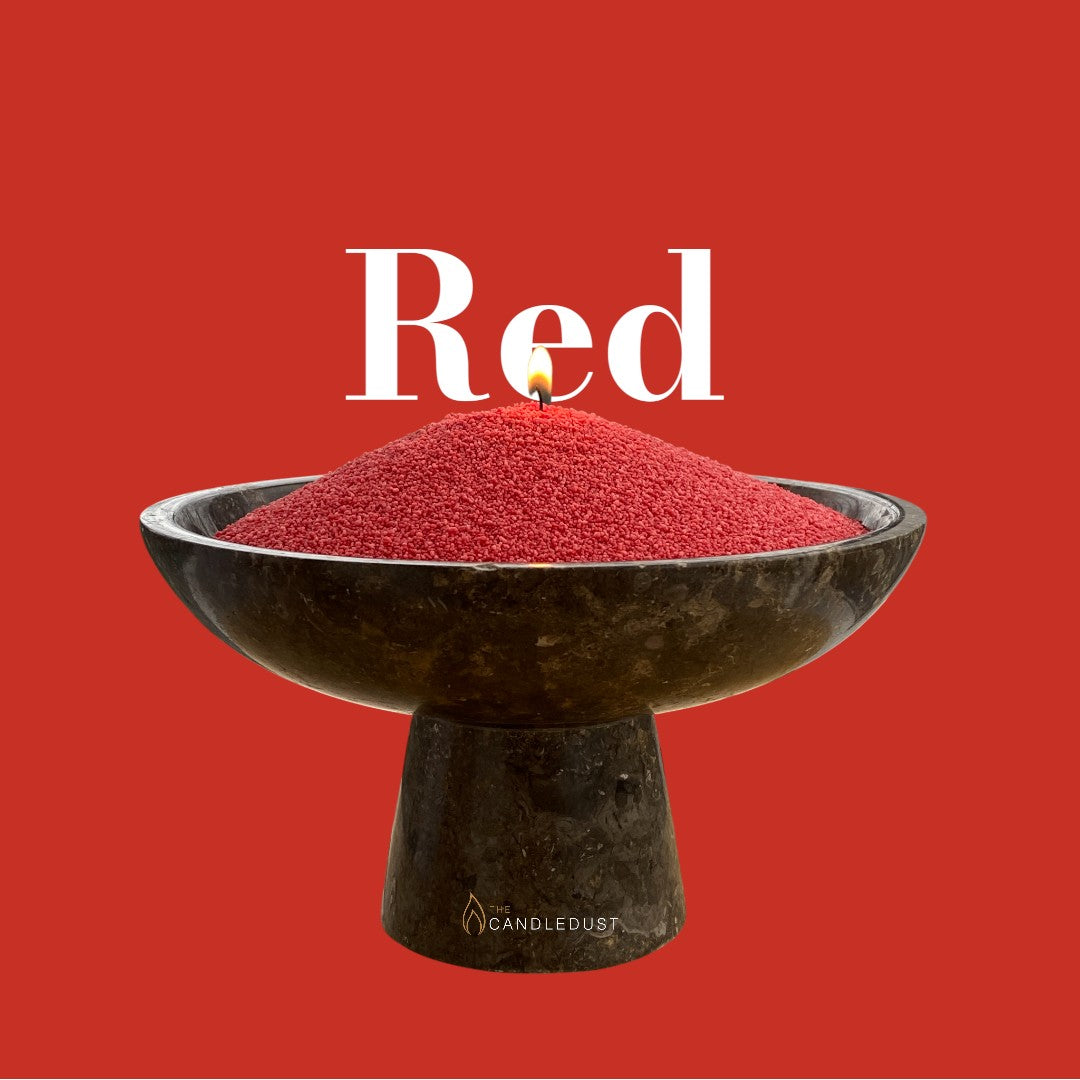 Powdered Candle Refill Kit – Unscented Red, 330g