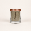 Candledust Pulverkerze im Glas Olivgrün – duftfrei, 160 g