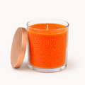 Pulverkerze im Glas Orange, duftfrei, 160 g – Hauptansicht