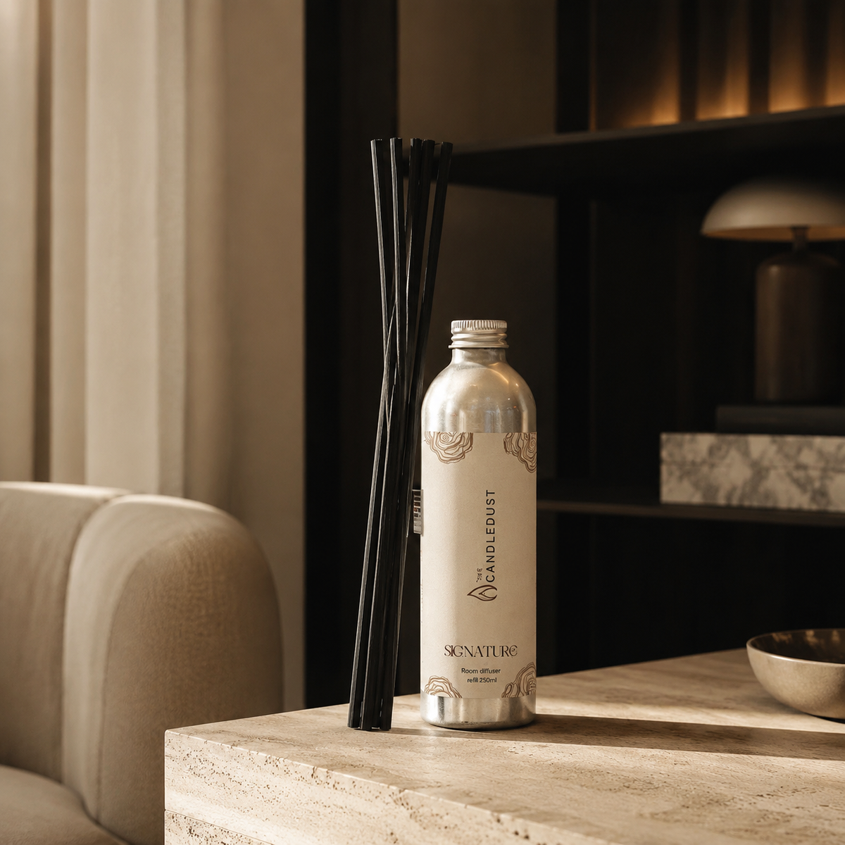 Candledust Raumduft-Nachfüllung signature 250 ml – lifestyle