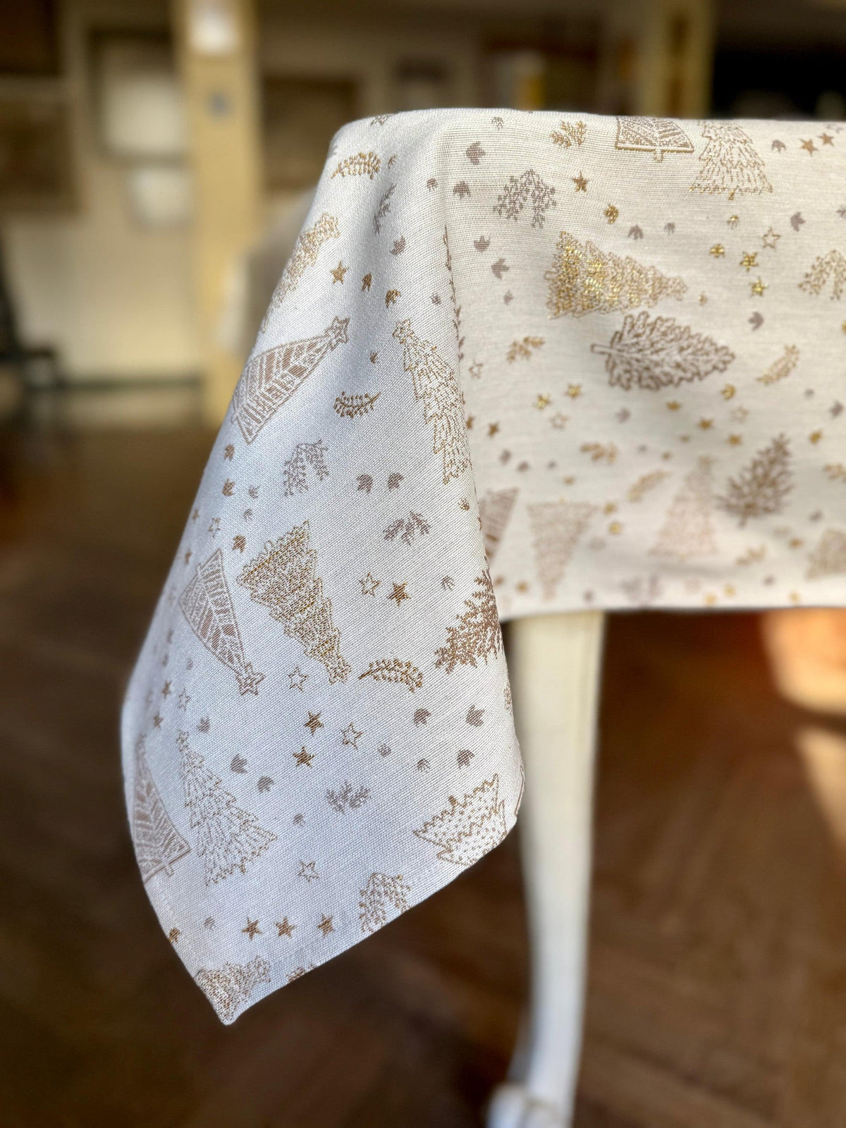 Rechteckige Tischdecke Golden Forest – Originalansicht 1