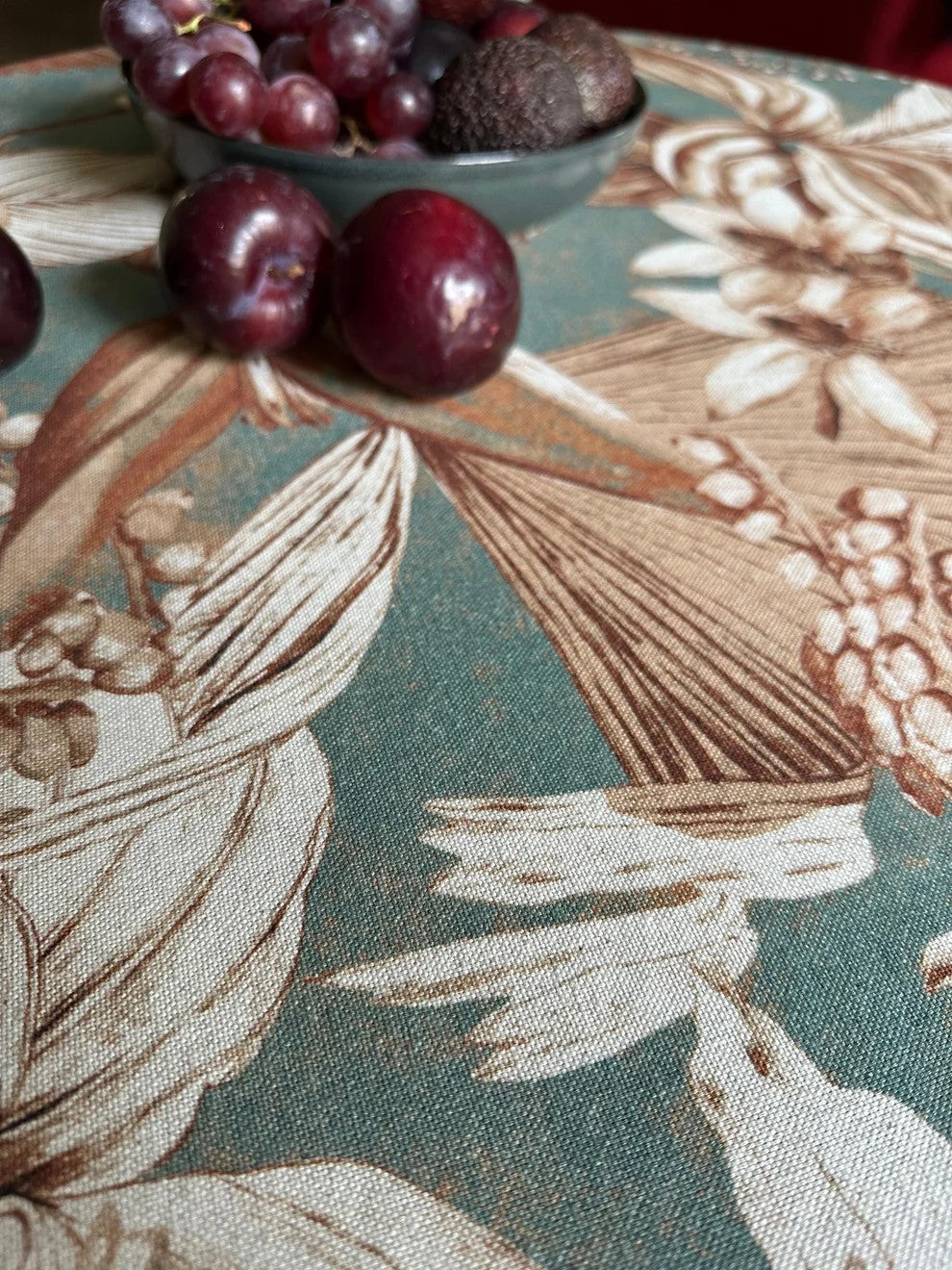 Tischdecke Terra Flora aus Baumwolle & Leinen – Originalansicht 3