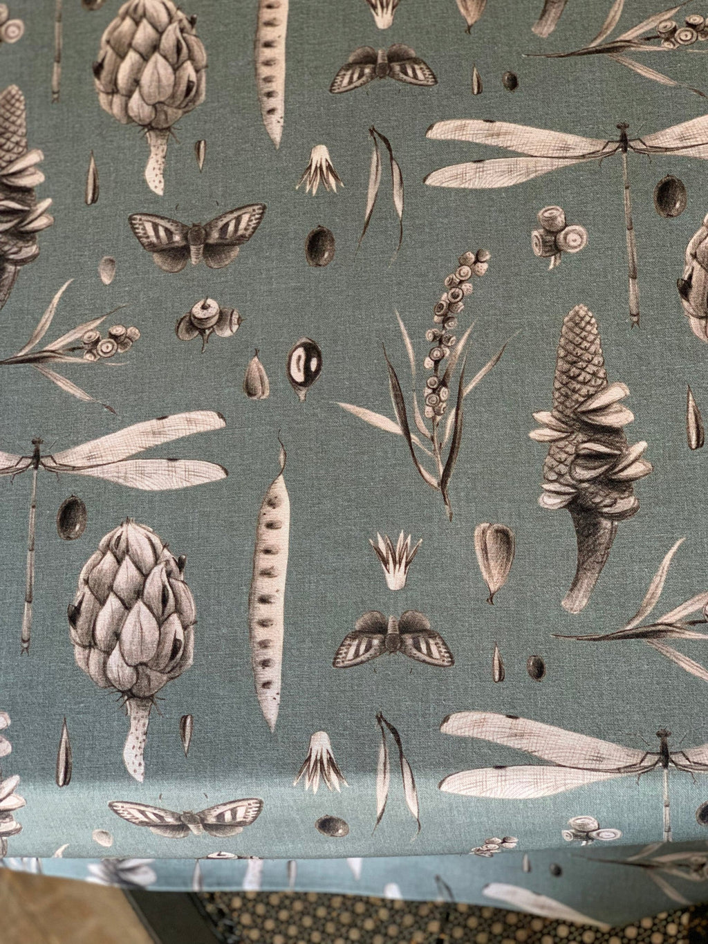 Tischdecke Seeds Aqua aus 100 % Baumwolle – Originalansicht 4
